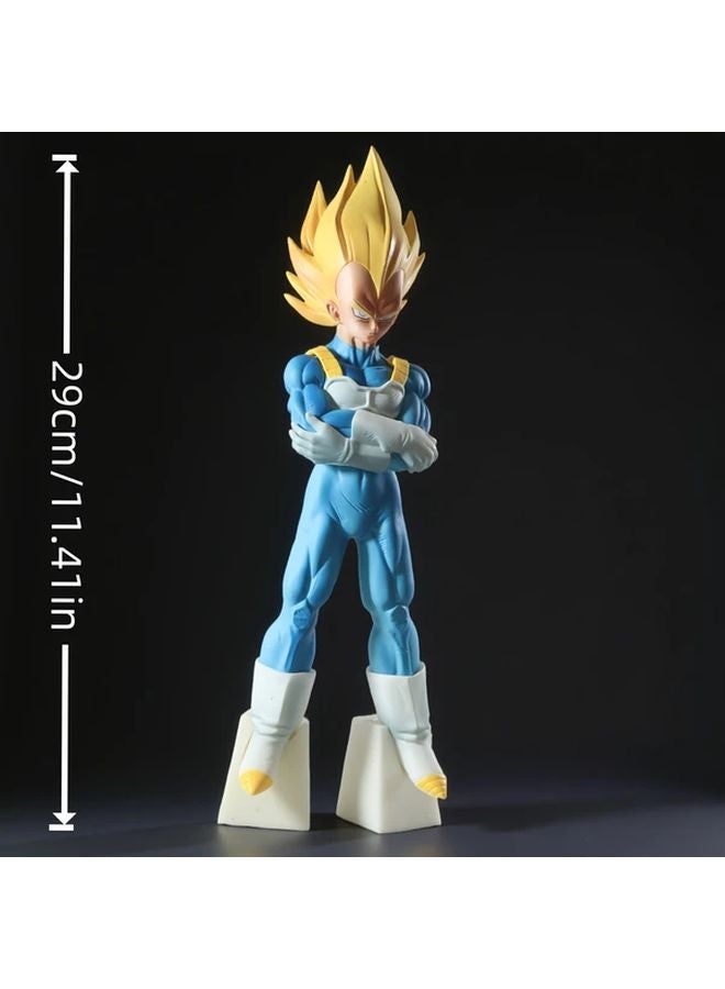 Dragon Ball Vegeta Beiji Yellow Hair Hands In Pockets Statue Anime Collectible Decor - Image 2